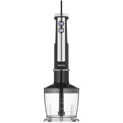 Блендер Ardesto HBG-1000BCHP, Black, 1000W, занурювальний, 5 швидкостей, турборежим, 3 насадки, подрібнювач 500мл, мірний стакан 600мл, насадка для пюре, підсвітка кнопок управління Блендер Ardesto HBG-1000BCHP, Black, 1000W, занурювальний, 5 швидкостей, турборежим, 3 насадки, подрібнювач 500мл, мірний стакан 600мл, насадка для пюре, підсвітка кнопок управління