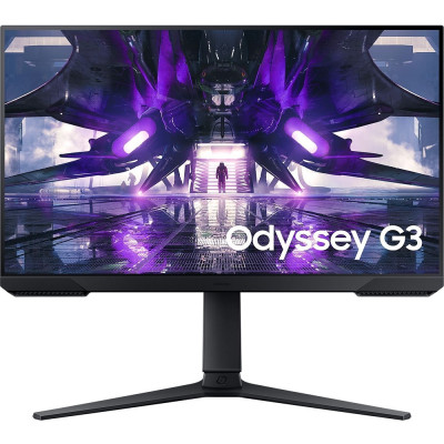 Монітор 24" Samsung Odyssey G3, Black, WLED, VA, 1920x1080 (16:9), 1 мс, 144 Гц, 250 кд/м², 3000:1, 178°/178°, HDMI/DP, FreeSync Premium, VESA 100x100 мм (LS24AG302NIXCI)