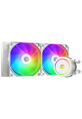 Система рідинного охолодження ID-Cooling FX240 ARGB WHITE, Intel: 1700/1200/2066/2011/1366/1151/1150/1155/1156, AMD: AM4/AM5, до 250 Вт