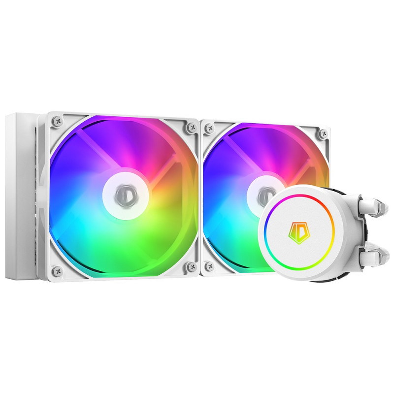 Система рідинного охолодження ID-Cooling FX240 ARGB WHITE, Intel: 1700/1200/2066/2011/1366/1151/1150/1155/1156, AMD: AM4/AM5, до 250 Вт