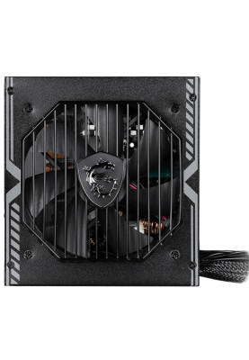 Блок живлення 750 Вт, MSI MAG A750BN PCIE5, Black, 80+ Bronze, Active PFC, 12 см, 2xMolex / 5xSATA / 1x16-pin / 2x6+2-pin / 2x4+4-pin / 1x20+4-pin, захист OCP/OVP/OPP/OTP/SCP/UVP