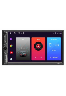 Автомагнітола SIGMA F7232 Android, 2 Din, 7", 1280x720, Multicolor, 2Gb, 32Gb, Bluetooth, Wi-Fi, GPS, microSD, USB, Android 10