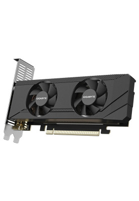 Відеокарта GeForce RTX 3050, Gigabyte, OC, 6Gb GDDR6, 96-bit, 2xHDMI/2xDP, 1477/14000 MHz, Low profile (GV-N3050OC-6GL)