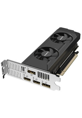 Відеокарта GeForce RTX 3050, Gigabyte, OC, 6Gb GDDR6, 96-bit, 2xHDMI/2xDP, 1477/14000 MHz, Low profile (GV-N3050OC-6GL)