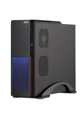 Корпус 2E S613 ARGB, Black, 400 Вт (SFX), Desktop, для Micro ATX / Mini ITX, 1xUSB 3.0 / 1xType-C, 1x80 мм (2E-S613ARGB-400)