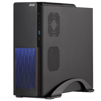 Корпус 2E S613 ARGB, Black, 400 Вт (SFX), Desktop, для Micro ATX / Mini ITX, 1xUSB 3.0 / 1xType-C, 1x80 мм (2E-S613ARGB-400)