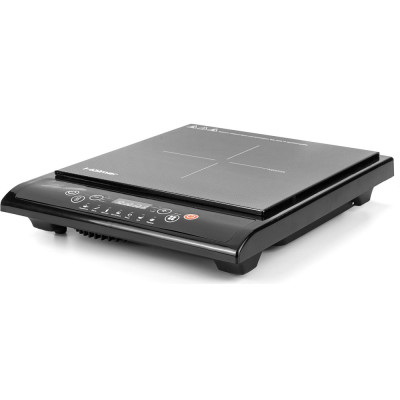 Настільна плита Holmer HIP-252C, Black, 2000W, індукційна, 1 зона нагріву 17см, 8 рівнів температури, 7 режими приготування, керування сенсорне, розпізнавання розміру посуду, автовідключення