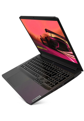 Ноутбук 15" Lenovo IdeaPad Gaming 3 15ACH6 (82K2027ARM) Shadow Black 15.6" FullHD 1920x1080 IPS матовий, AMD Ryzen 5 5500H 3.3-4.2GHz, RAM 16GB, SSD 512GB, nVidia GeForce RTX 2050 4GB, DOS