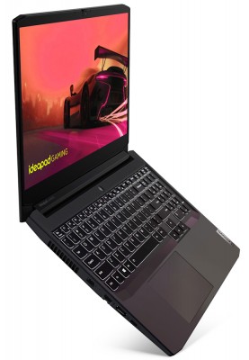 Ноутбук 15" Lenovo IdeaPad Gaming 3 15ACH6 (82K2027ARM) Shadow Black 15.6" FullHD 1920x1080 IPS матовий, AMD Ryzen 5 5500H 3.3-4.2GHz, RAM 16GB, SSD 512GB, nVidia GeForce RTX 2050 4GB, DOS