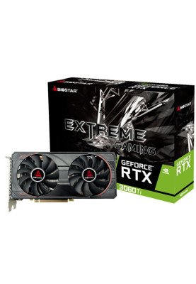 Відеокарта GeForce RTX 3060 Ti, Biostar, 8Gb GDDR6, 256-bit, HDMI/3xDP, 1665/14000 MHz, 1x8-pin (VN3606TM82)
