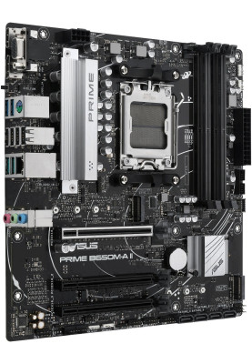 Материнська плата AM5 Asus PRIME B650M-A II-CSM, B650, 4xDDR5, Int.Video (CPU), 4xSATA3, 2xM.2, 3xPCI-E 4.0 x16, Realtek 7.1, Realtek 2.5Gb, 6xUSB3.2/6xUSB2.0, VGA/HDMI/DP, MicroATX