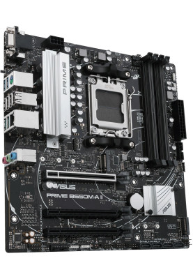 Материнська плата AM5 Asus PRIME B650M-A II-CSM, B650, 4xDDR5, Int.Video (CPU), 4xSATA3, 2xM.2, 3xPCI-E 4.0 x16, Realtek 7.1, Realtek 2.5Gb, 6xUSB3.2/6xUSB2.0, VGA/HDMI/DP, MicroATX