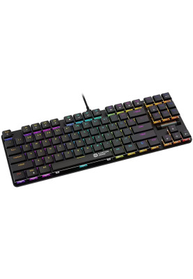 Клавіатура Canyon GK-50 "Cometstrike TLK", Black, USB, механічна (MX Red), 87 кнопок, 20 типів підсвічування, 1.8 м (CND-SKB50-US)