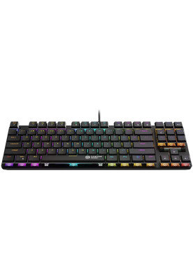 Клавіатура Canyon GK-50 "Cometstrike TLK", Black, USB, механічна (MX Red), 87 кнопок, 20 типів підсвічування, 1.8 м (CND-SKB50-US)