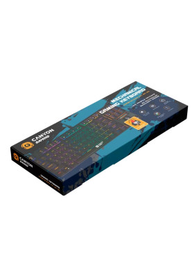 Клавіатура Canyon GK-50 "Cometstrike TLK", Black, USB, механічна (MX Red), 87 кнопок, 20 типів підсвічування, 1.8 м (CND-SKB50-US)
