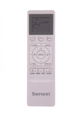 Кондиціонер Sensei SAC-12CHIB Bora Inverter, White, спліт-система, компресор інверторний, площа приміщення 35 кв.м, LED дисплей, автоматичний, осушення, вентиляція, обігрів, охолодження, фреон R410A