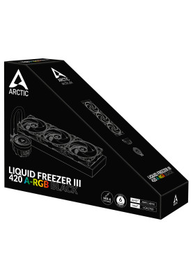 Система рідинного охолодження Arctic Liquid Freezer III 420 A-RGB, Black (ACFRE00145A)