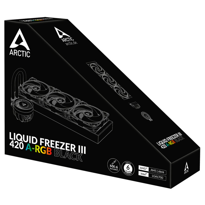 Система рідинного охолодження Arctic Liquid Freezer III 420 A-RGB, Black (ACFRE00145A)