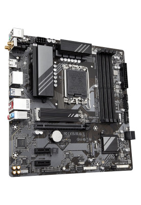 Материнська плата LGA1700, Gigabyte B760M DS3H AX, B760, 4xDDR5, Int.Video(CPU), 4xSATA3, 2xM.2, 1xPCI-E 4.0 x16, 2xPCI-E 3.0 x1, Realtek 7.1, RTL8125BG, WiFi 6E, Bluetooth 5.3, 6xUSB3.2/6xUSB2.0, HDMI/2xDP, MicroATX