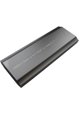 Кишеня зовнішня M.2 Dynamode, Grey, NVMe / SATA, Type-C (USB 3.2), формат 2230/2242/2260/2280, алюмінієвий корпус (DM-CAD-SSD05)