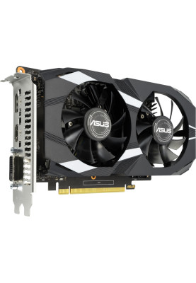 Відеокарта GeForce GTX 1650, Asus, DUAL EVO, 4Gb GDDR6, 128-bit, DVI-D/HDMI/DP, 1620/12000 MHz, 6-pin (DUAL-GTX1650-4GD6-P-EVO)