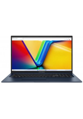 Ноутбук 17" Asus VivoBook 17 X1704ZA-AU143 (90NB10F2-M005Z0) Quiet Blue 17.3" FullHD 1920x1080 IPS матовий, Intel Core i3-1215U 3.3-4.4GHz, RAM 8GB, SSD 512GB, Intel UHD Graphics, DOS