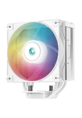 Кулер для процесора Deepcool AG400 DIGITAL ARGB, White, алюміній/мідь, 1x120 мм ARGB, для Intel 1700/1200/115x, AMD AMx/FMx, цифровий екран, висота 150 мм (R-AG400-WHADMN-G-1)