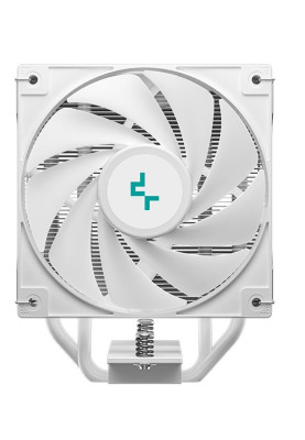 Кулер для процесора Deepcool AG400 DIGITAL ARGB, White, алюміній/мідь, 1x120 мм ARGB, для Intel 1700/1200/115x, AMD AMx/FMx, цифровий екран, висота 150 мм (R-AG400-WHADMN-G-1)