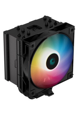 Кулер для процесора Deepcool AG500 DIGITAL ARGB, Black, алюміній/мідь, 1x120 мм ARGB, для Intel 1700/1200/115x, AMD AMx/FMx, цифровий екран, висота 158 мм (R-AG500-BKADMN-G-1)