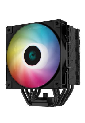 Кулер для процесора Deepcool AG500 DIGITAL ARGB, Black, алюміній/мідь, 1x120 мм ARGB, для Intel 1700/1200/115x, AMD AMx/FMx, цифровий екран, висота 158 мм (R-AG500-BKADMN-G-1)