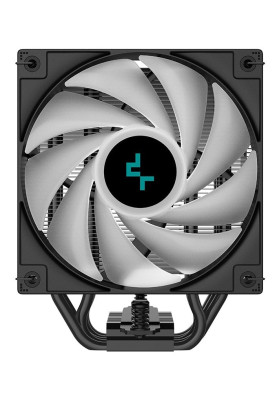 Кулер для процесора Deepcool AG500 DIGITAL ARGB, Black, алюміній/мідь, 1x120 мм ARGB, для Intel 1700/1200/115x, AMD AMx/FMx, цифровий екран, висота 158 мм (R-AG500-BKADMN-G-1)