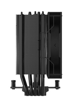 Кулер для процесора Deepcool AG500 DIGITAL ARGB, Black, алюміній/мідь, 1x120 мм ARGB, для Intel 1700/1200/115x, AMD AMx/FMx, цифровий екран, висота 158 мм (R-AG500-BKADMN-G-1)
