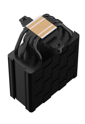 Кулер для процесора Deepcool AG500 DIGITAL ARGB, Black, алюміній/мідь, 1x120 мм ARGB, для Intel 1700/1200/115x, AMD AMx/FMx, цифровий екран, висота 158 мм (R-AG500-BKADMN-G-1)