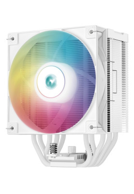 Кулер для процесора Deepcool AG500 DIGITAL ARGB, White, алюміній/мідь, 1x120 мм ARGB, для Intel 1700/1200/115x, AMD AMx/FMx, цифровий екран, висота 158 мм (R-AG500-WHADMN-G-1)