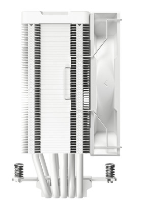 Кулер для процесора Deepcool AG500 DIGITAL ARGB, White, алюміній/мідь, 1x120 мм ARGB, для Intel 1700/1200/115x, AMD AMx/FMx, цифровий екран, висота 158 мм (R-AG500-WHADMN-G-1)