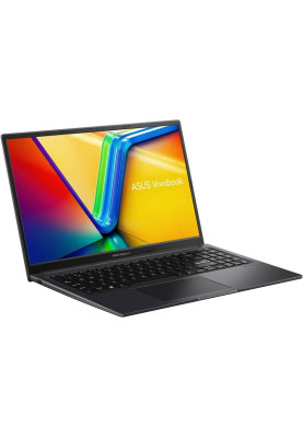 Ноутбук 15" Asus VivoBook 15X M3504YA-BQ009 (90NB1181-M000B0) Indie Black 15.6" FullHD 1920x1080 матовий, AMD Ryzen 5 7530U 2.0-4.5GHz, RAM 16GB, SSD 512GB, AMD Radeon Graphics, DOS