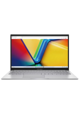Ноутбук 15" Asus VivoBook 15 X1504VA-BQ005 (90NB10J2-M00050) Cool Silver 15.6" FullHD 1920x1080 матовий, Intel Core i5-1335U 1.3-4.6GHz, RAM 16GB, SSD 512GB, Intel Iris Xe Graphics, DOS