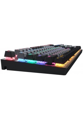 Клавіатура Hator Starfall Rainbow Origin Blue, Black/Grey, USB, механічна, 104 кнопки, RGB підсвічування (HTK-609-BGB)