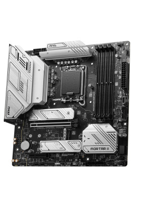 Материнська плата LGA1700, MSI MAG B760M MORTAR II, B760, 4xDDR5, Int.Video(CPU), 4xSATA3, 3xM.2, 1xPCI-E 5.0 x16, 1xPCI-E 4.0 x4, ALC897, Realtek 2.5Gbps, 7xUSB3.2/8xUSB2.0, HDMI/DP, MicroATX