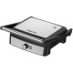 Електрогриль Liberton LPG-1402, Inox/Black, 2200W, закритий (двосторонній), індикатор готовності їжі, регулятор температури, відкривання на 180град, розмір пластини 29х23см, рифлені пластини, антипригарне покриття, піддон для жиру, скребок для чищення