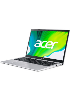 Ноутбук 15" Acer Aspire 3 A315-35-P0QF (NX.A6LEU.02E) Pure Silver 15.6" FullHD 1920x1080 матовий, Intel Pentium Silver N6000 1.1-3.3GHz, RAM 8GB, SSD 512GB, Intel UHD Graphics, DOS
