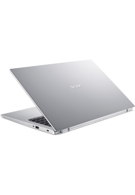 Ноутбук 15" Acer Aspire 3 A315-35-P0QF (NX.A6LEU.02E) Pure Silver 15.6" FullHD 1920x1080 матовий, Intel Pentium Silver N6000 1.1-3.3GHz, RAM 8GB, SSD 512GB, Intel UHD Graphics, DOS
