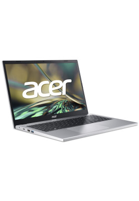 Ноутбук 15" Acer Aspire 3 A315-59-31KX (NX.K6TEU.012) Pure Silver 15.6" FullHD 1920x1080 IPS матовий, Intel Core i3-1215U 3.3-4.4GHz, RAM 8GB, SSD 512GB, Intel UHD Graphics, DOS