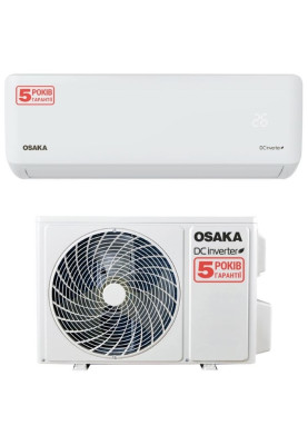Кондиціонер Osaka STV-12HH3 Elite Inverter, White, спліт-система, компресор інверторний, площа приміщення 35 кв.м, автоматичний, осушення, вентиляція, обігрів, охолодження, фреон R-32, новий пульт, А++
