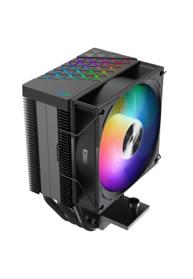 Кулер для процесора PcCooler R400 ARGB, Black, алюміній/мідь, 1x90 мм ARGB, для Intel 1700/1200/115x, AMD AM5/AM4, висота 133 мм, до 180 Вт