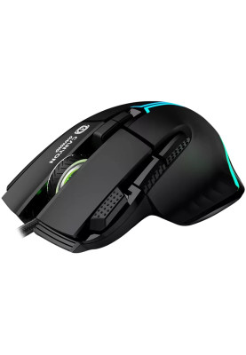 Миша Canyon GM-636 "Fortnax", Black, USB, оптична (сенсор Sunplus 6662), до 20 000 dpi, RGB-підсвічування, 9 програмованих кнопок, 1.65 м (CND-SGM636B)