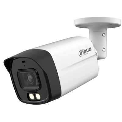 Камера зовнішня HDCVI Dahua DH-HAC-HFW1200TLMP-IL-A (2.8мм), 2 Мп, 1/2.7" CMOS, 1080p/25 fps, 0.02 Lux, день/ніч, ІЧ підсвічування до 40 м, IP67