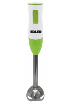Блендер Edler EDHB-1901, White/Green, 200W, занурювальний, 1 швидкость, мірний стакан 500мл, нога з нержавіючої сталі