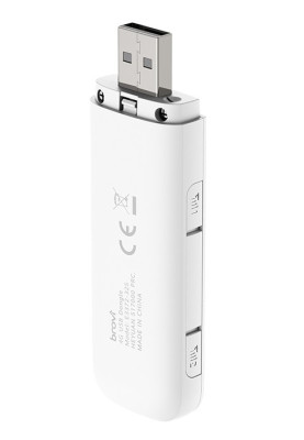 Модем 4G Huawei E3372-325, GSM GPRS/EDGE, HSPA+, DC-HSPA+, LTE, вихід під 2 зовнішні антени, слот для картки пам'яті, тип підключення USB