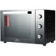 Електродуховка Castle CPE-60B, Black, 1900W, 60л, конвекція, подвійне термостійке скло, 4 нагрівальних елемента, підсвітка, таймер, термостат 70-250 °C, сховані регулятори, деко, решітка, ручка для деко, лоток для крихт